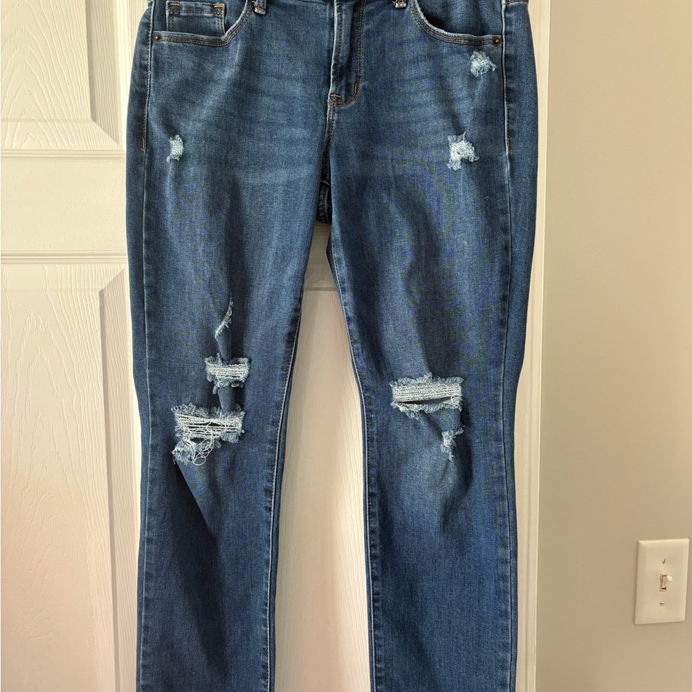 Old Navy Straight Leg Jeans - Distressed Blue